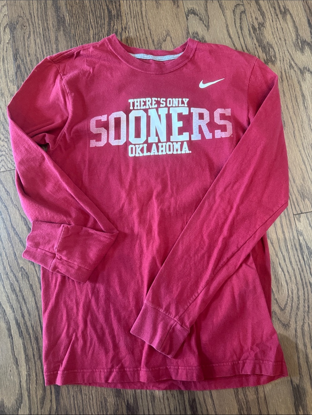 Nike Mens Red Long Sleeve "Sooners Oklahoma" Tee